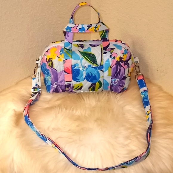 Vera Bradley Marian Floral Mini Satchel Crossbody Bag - Picture 12 of 14